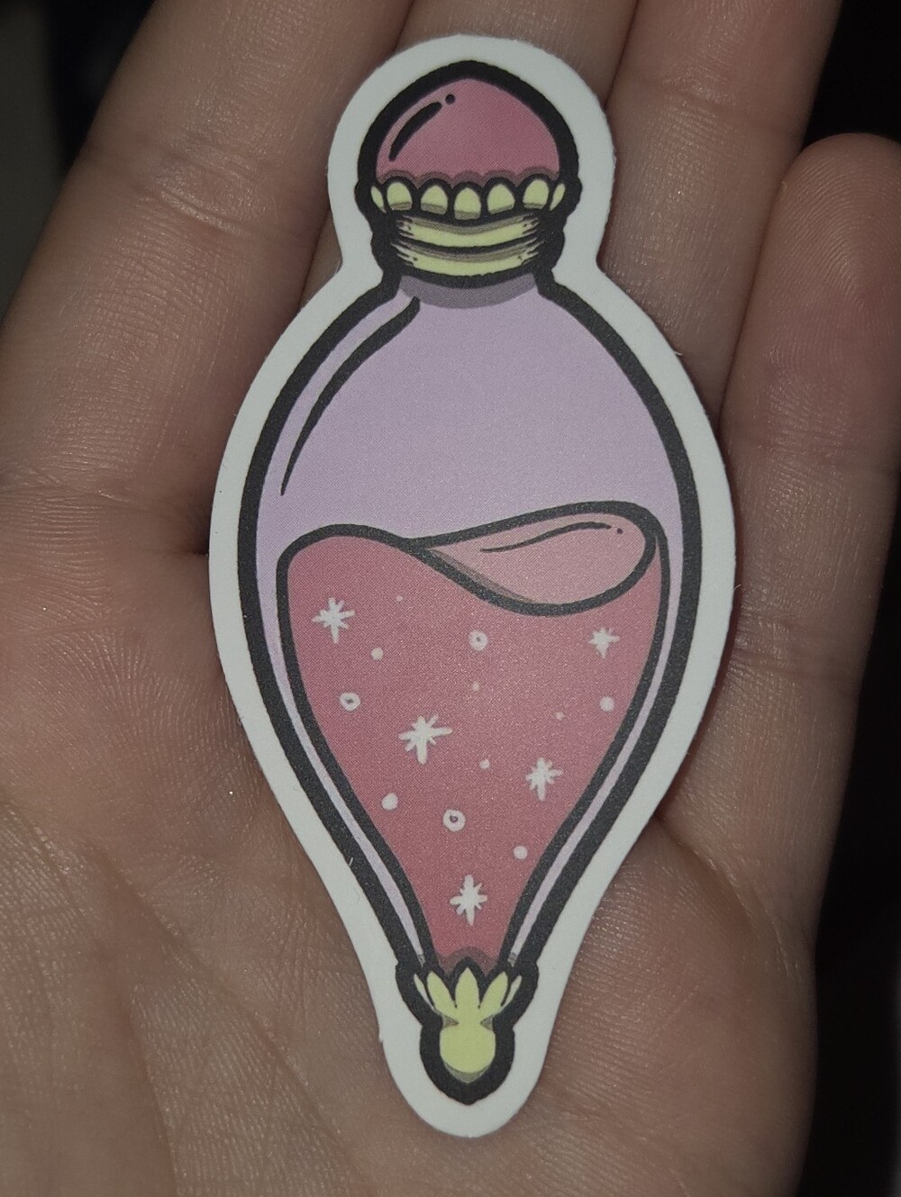 Pink & Lavender Decorative Bath Bottle Sticker